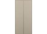 Mehrzweckschrank WOOOD "Daily FSC-Kiefernholz mit Druckmechanismus", beige, B:100cm H:200cm T:58cm, FSC-zertifizierter Holzwerkstoff, Schränke, Mehrzweckschrank, H 200 x B 100 x T 58 cm, einfach zu montierbar, pfleigleicht