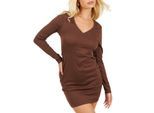 Brave Soul Mini-jurk met lange mouwen voor dames (Taupe)