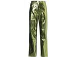 AmyLynn Unisex-broek voor volwassenen: Lupe Metallic met 5 zakken (Groen)