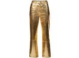 AmyLynn Lupe metallic rechte broek voor dames (Goud)