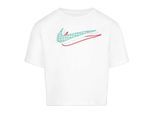 Nike Meisjes Icon Gingham Boxy T-Shirt (Wit)