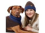 Hunter Hundepullover Odense mit Mütze (Set) braun 40 cm