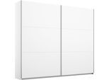 Schwebetürenschrank RAUCH "AURELIO Kleiderschrank Garderobe", weiß (alpinweiß), B:218cm H:210cm T:59cm, Holzwerkstoff, Schränke, Schwebetürenschrank, 3 verschiedene Ausstattungsvarianten Griffe aus Metall MADE IN GERMANY