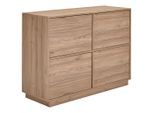 Mid.you Sideboard , Nussbaumfarben , Holzwerkstoff , 2 Fächer , 111x82.5x41.5 cm , FSC MIX , stehend , Kleinmöbel, Kommoden, Sideboards