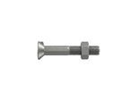 DIN 604 Senkkopfschraube M24x110 Stahl 4.6 blank m. Nase u. Mutter ; Industrial Quality Supplies (006044000240110)