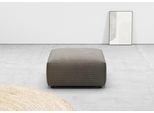 Hocker HOME AFFAIRE "Glimminge auch in Breitcord, Feincord und Easy care-Bezug", grau, H:71cm T:80cm, 95% Polyester, 5% Nylon, Hocker, Hocker, passend zur Serie "Glimminge"