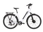 E-Bike TELEFUNKEN "Multitalent RC670" Gr. 50, weiß, schwarz, Elektrofahrräder, Damen, 50cm, 28 Zoll (71,12cm), Pedelec, Elektrofahrrad, Damen u. Herren, Scheibenbremsen, 28 Zoll