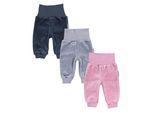 Jogginghose TUPTAM "Hose Baby Mädchen Nicki Hose 3er Pack", Mädchen, Gr. 92, N-Gr, rot (farbenmix 1), Obermaterial: 77% Baumwolle CO. 23% Polyester PES., Hosen Jogginghose