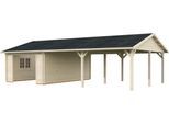 Garage PALMAKO "Roger, ohne Tor", transparent, H:316cm, Massivholz, Garagen, BxTxH: 1006x619x316 cm