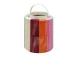 Laterne Remember, Mehrfarbig, Metall, Glas, Textil, 24 cm, Glaseinsatz, Dekoration, Windlichter & Laternen, Laternen