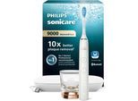 Elektrische Zahnbürste PHILIPS SONICARE "DiamondClean 9000 HX9911", rosa (roségoldfarben), ElektrozahnbürstenB:17,4cm H:25,2cm T:11,1cm, Kunststoff, Elektrische Zahnbürste, mit Schalltechnologie, Ladeglass, USB-Reiseetui, B:17,4cm H:25,2cm T:11,1cm