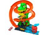 Autorennbahn HOT WHEELS "Hot Wheels City T-Rex-Feuerschlacht", bunt, Autorennbahnen, KinderB:50,8cm H:66cm T:30,48cm, Kunststoff, Autorennbahn, B:50,8cm H:66cm T:30,48cm
