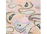 Viskose-Blusenstoff/Javanaise "Paisley", rosa-color