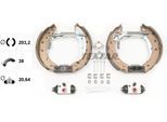 TEXTAR Bremsbackensatz Shoe Kit Pro 84048006 für Peugeot RENAULT DACIA