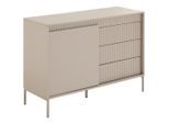 Xora Kommode, Kaschmir, Metall, Holzwerkstoff, 1 Fächer, 3 Schublade(n) Schubladen, 77.8x40x110.8 cm, Bsci, Beimöbel erhältlich, stehend, Wohnzimmer, Kommoden & Sideboards, Kommoden
