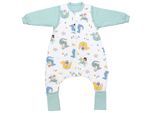 Babyschlafsack SCHLUMMERSACK "Schlafsack mit Füßen 2.5 Tog", Baby, Gr. L: 70cm, grün (fantasia), Obermaterial: 100% Baumwolle CO., Schlafsäcke