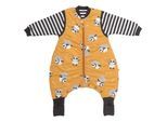 Babyschlafsack SCHLUMMERSACK "Schlafsack mit Füßen 1.0 Tog", Baby, Gr. L: 60cm, gelb (panda), Obermaterial: 100% Baumwolle CO., Schlafsäcke