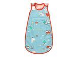 Babyschlafsack SCHLUMMERSACK "Schlafsack ohne Füßen 1.0 Tog" Gr. 56, blau (bauernhof), Schlafsäcke, Baby, L: 56cm, Obermaterial: 100% Baumwolle CO(Bio)., L:56cm