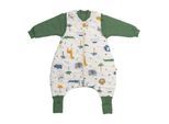 Babyschlafsack SCHLUMMERSACK "Schlafsack mit Füßen 1.0 Tog", Baby, Gr. L: 60cm, grün (dschungel), Obermaterial: 100% Baumwolle CO., Schlafsäcke