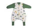 Babyschlafsack SCHLUMMERSACK "Schlafsack mit Füßen 2.5 Tog", Baby, Gr. L: 50cm, grün (dschungel), Obermaterial: 100% Baumwolle CO., Schlafsäcke