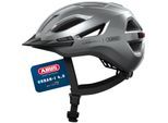 Fahrradhelm ABUS "URBAN-I 4.0" Gr. M, silber (silber (graphite silber)), Helme, M/905 Kopfumfang: 54cm - 58cm