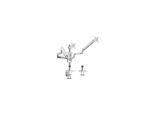 LOGILINK Monitor-Halterung "BP0090", silber (ohne farbbezeichnung), B:46cm H:14,1cm T:60,5cm, Gerätehalterungen, Monitor-Halterung