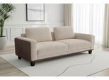 Big-Sofa SIT & MORE "Concept", beige (cappuccino), B:186cm H:84cm T:93cm, 100% Polyester, Sofas, Big-Sofa, Modernes Sofa in drei Fußfarben zur Auswahl