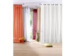 Gardine OTTO HOME "REGINA" Gr. 4, weiß, B:140cm H:245cm, Polyester, Gardinen, Gardine, Vorhang, Fertiggardine, 2-er Set, transparent, modern, Struktur