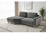 Ecksofa SIT & MORE "Concept", anthrazit, B:237cm H:84cm T:126cm, 100% Polyester, Sofas, Ecksofa, Modernes Sofa in drei Fußfarben zur Auswahl