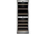 CASO Weinkühlschrank "775 WineChef Pro 126", Energieeffizienz: G, schwarz (silberfarben), B:59,5cm H:163cm T:74cm, Weinkühlschränke, Weinkühlschrank