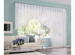 Kuvertstore OTTO HOME "Eby" Gr. 4, weiß, B:400cm H:120cm, Satin, Polyester, Gardinen, Kuvertstore, Gardine, Fertiggardine, transparent, Topseller