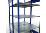 SCHULTE Lagertechnik - Stecks.Doppelgrundregal Typ 150 - 2000x1000x2x600 mm 2x5 Böden