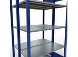 SCHULTE Lagertechnik - Stecks.Doppelgrundregal Typ 150 - 2000x1000x2x400 mm 2x5 Böden