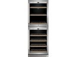 CASO Weinkühlschrank "776 WineChef Pro 126-2D", Energieeffizienz: G, schwarz (silberfarben), B:59,5cm H:163cm T:74cm, Weinkühlschränke, Weinkühlschrank