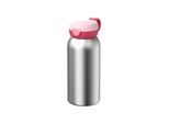 Trinkflasche MEPAL "Edelstahl-Trinkflasche mit Klappdeckel Campus 600 ml", rosa (cool pink), H:19,5cm, Trinkflaschen, Trinkflasche, Spülmaschinengeeignet