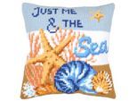Kreuzstichkissen "Just me & the sea"