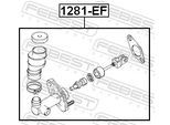 FEBEST Geberzylinder, Kupplung 1281ef für HYUNDAI