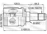 FEBEST Gelenksatz, Antriebswelle 0111grj150 Vorderachse für TOYOTA