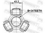 FEBEST Tripodestern, Antriebswelle 1716a4 für Ford VAG Porsche