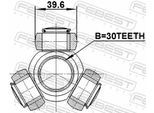 FEBEST Tripodestern, Antriebswelle 2016mag für MAZDA Chrysler NISSAN TOYOTA ALFAROME/Fiat/LANCI
