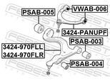 FEBEST Lenker, Radaufhängung 3424970fll Vorderachse links für Porsche