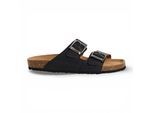 Tamaris Herren-Sandalen aus schwarzem Leder mit Fußbett