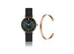 Quarzuhr ISABELLA FORD "SFB8-3", schwarz, Armbanduhren, Damen, Quarzuhr