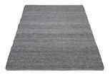 Teppich OCI DIE TEPPICHMARKE "FAVORIT", grau (anthra), B:200cm H:12mm L:200cm, Wolle, Teppiche, Teppich, Handweb-Teppich aus Indien, handgewebt, hochwertig verarbeitet