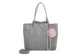 Henkeltasche FRITZI AUS PREUSSEN "Fritzi42N", Damen, Gr. B/H/T: 18cm x 33cm x 45cm, grau, Kunstfaser, unifarben, Taschen, aus veganen Materialien