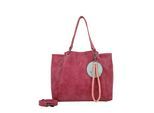 Henkeltasche FRITZI AUS PREUSSEN "Fritzi42N", Damen, Gr. B/H/T: 18cm x 33cm x 45cm, lila (beere), Kunstfaser, unifarben, Taschen, aus veganen Materialien