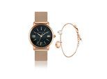Quarzuhr ISABELLA FORD "SFA3-1", rosa (rose gold), Armbanduhren, Damen, Quarzuhr