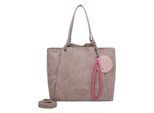 Henkeltasche FRITZI AUS PREUSSEN "Fritzi42N", Damen, Gr. B/H/T: 18cm x 33cm x 45cm, rosa, Kunstfaser, unifarben, Taschen, aus veganen Materialien