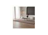 Teppich Hochflor Waschbar NAUDERS in Beige, einfarbig, 80 x 250 cm
