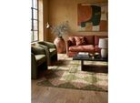 Jute-Teppich Rauten Olivegrün 120 x 170 cm - BAIN Kadima Design